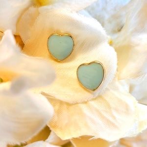 💍💙 Light blue heart earrings